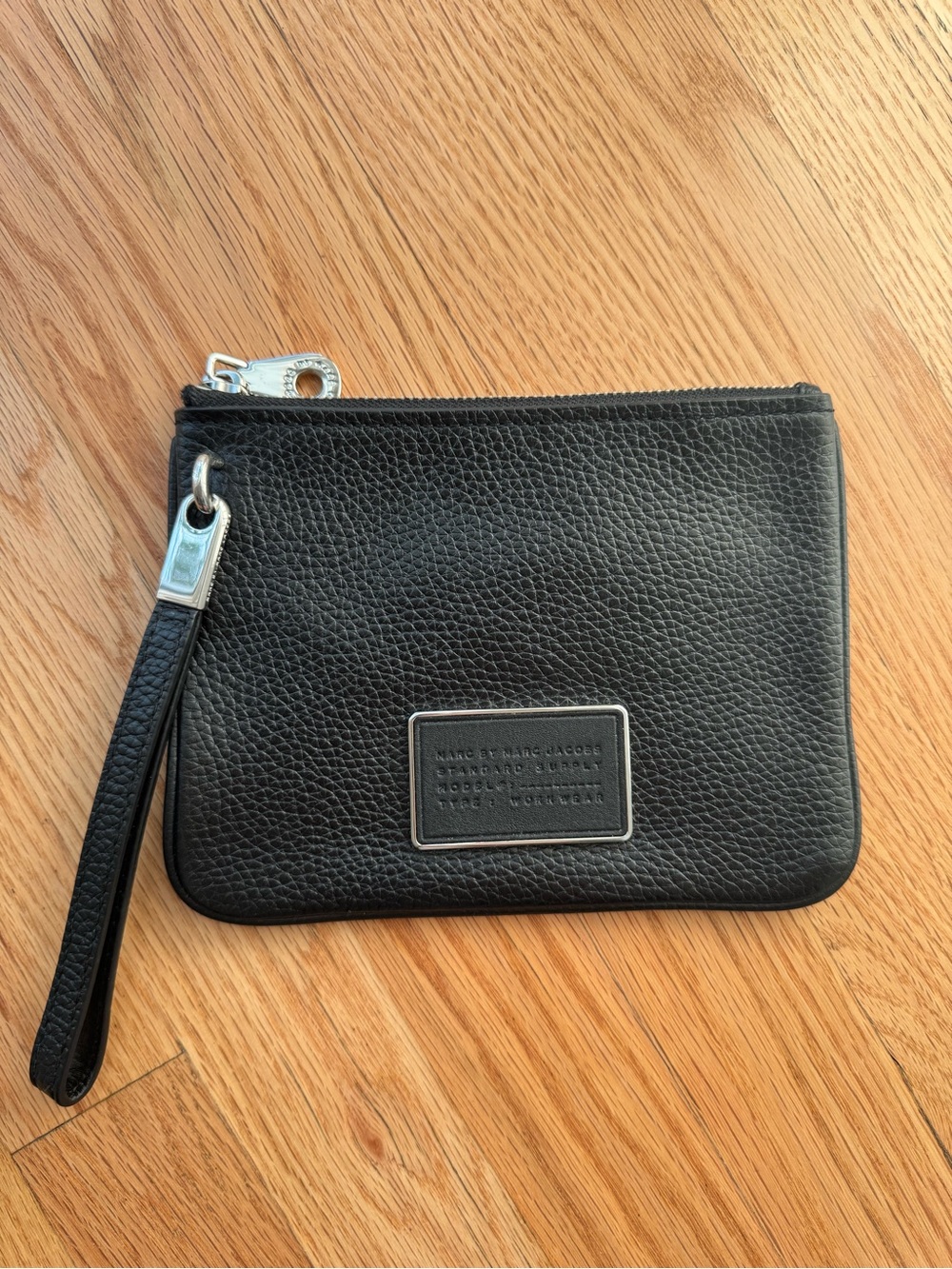Marc by Marc Jacobs Black 100% Leather Wristlet